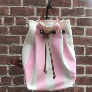 Madewell canvas somerset backpck in stripe